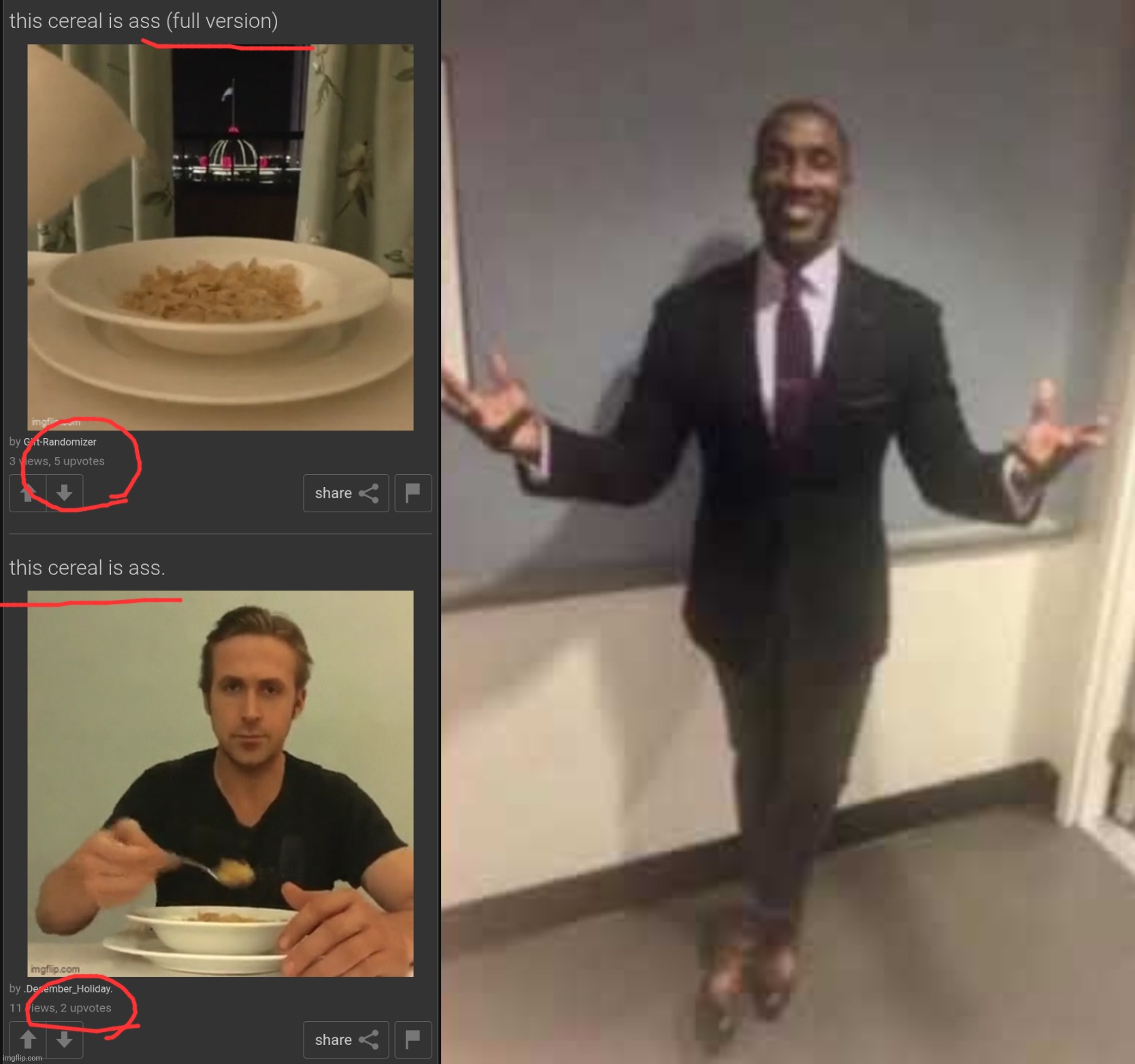 Dangerously ironic MSmg moments compilation v61 | ImgflipPainUNOFFICAL | image tagged in man in suit with open arms | made w/ Imgflip meme maker