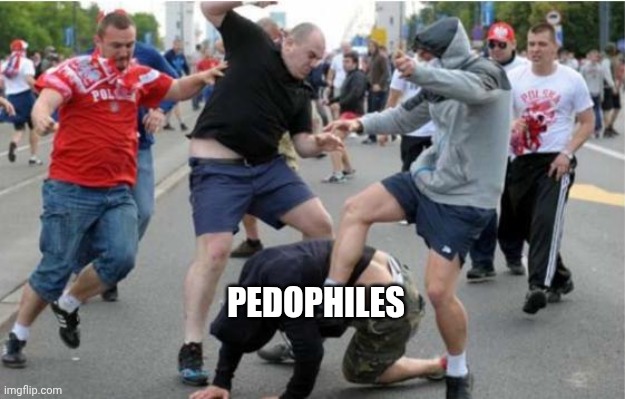 Beating up | PEDOPHILES | image tagged in beating up | made w/ Imgflip meme maker