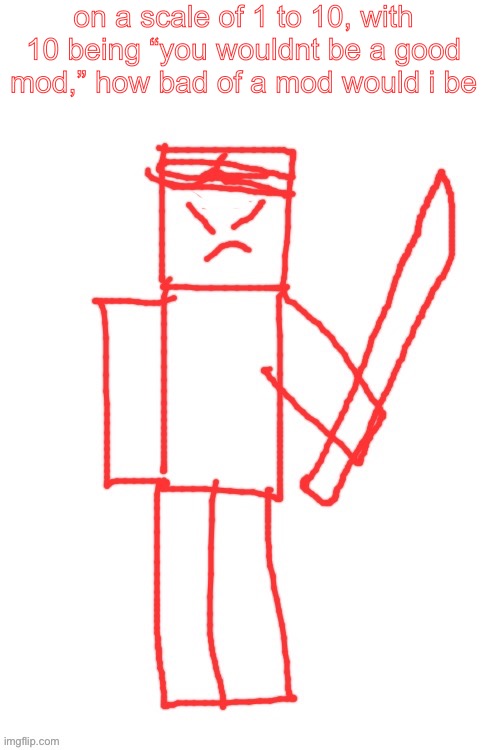 yamatsuki | on a scale of 1 to 10, with 10 being “you wouldnt be a good mod,” how bad of a mod would i be | image tagged in yamatsuki | made w/ Imgflip meme maker