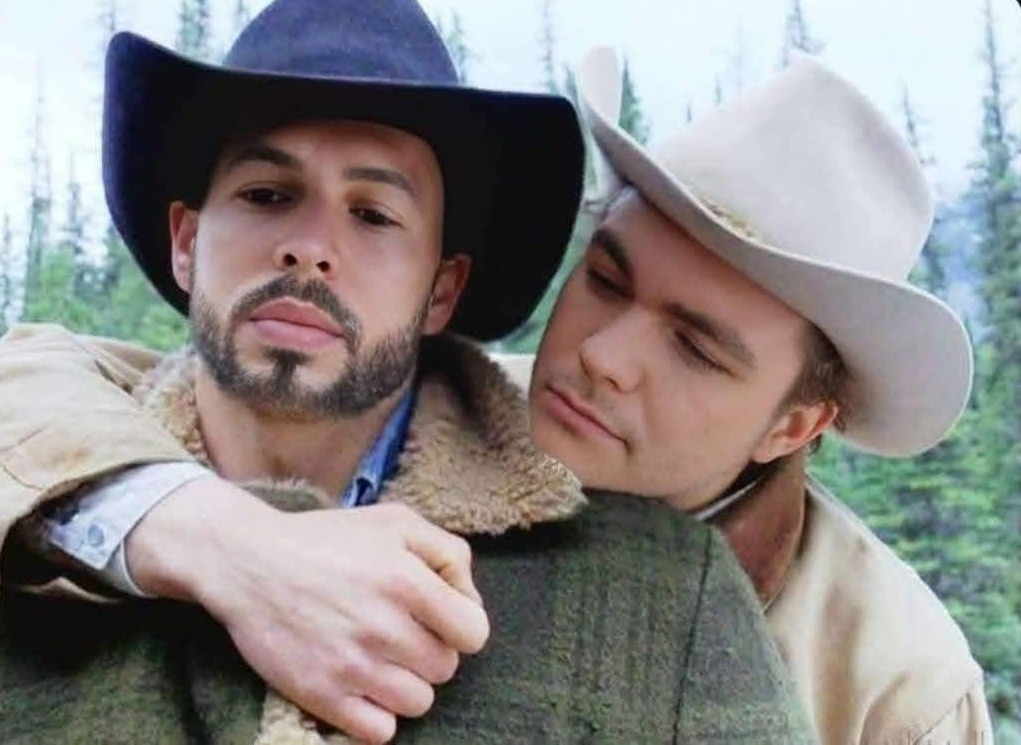 Andrew Tate & Nick Fuentes in Brokeback Mountain Blank Meme Template