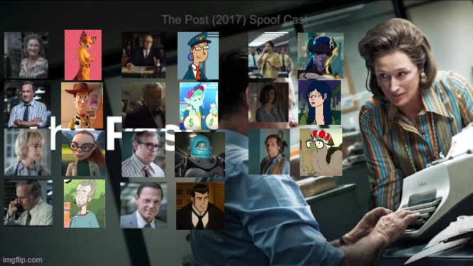 Credit to Mico the Ninjago Fan 2024 for this used | image tagged in meme,memes,spoof cast,the post,characters,roles | made w/ Imgflip meme maker