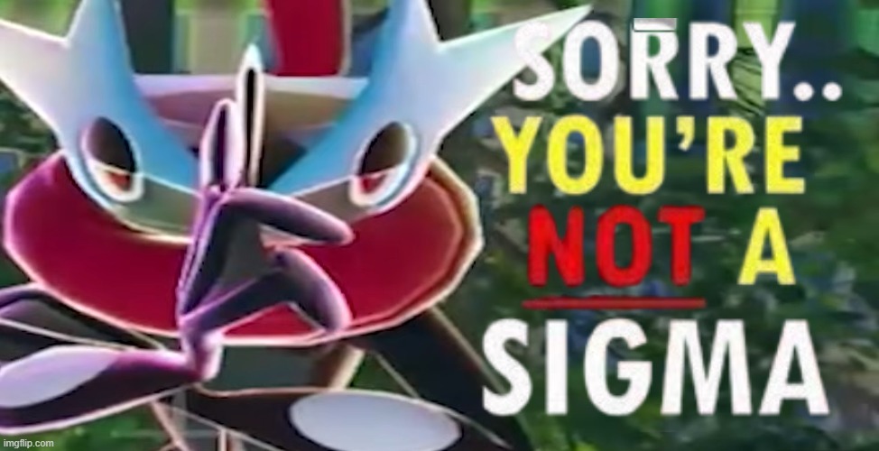 sorry, you're not a sigma Blank Meme Template