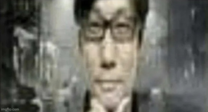Low quality Hideo Kojima thinking | image tagged in low quality hideo kojima thinking | made w/ Imgflip meme maker