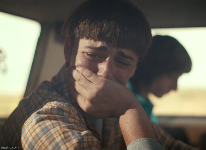 image tagged in will byers crying hd | made w/ Imgflip meme maker