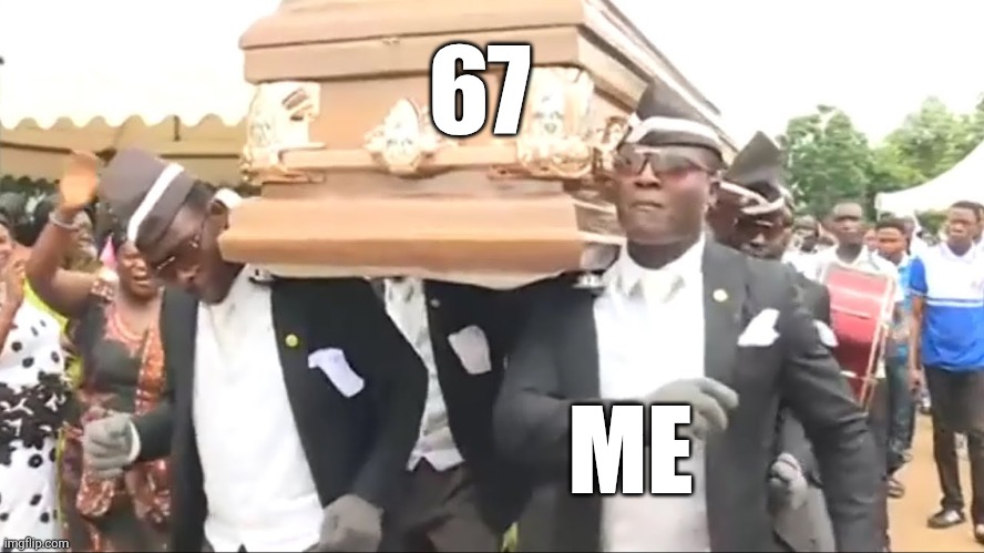 ME 67 | image tagged in coffin dance | made w/ Imgflip meme maker