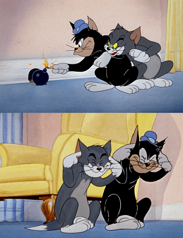 tom jerry light fuse Blank Meme Template
