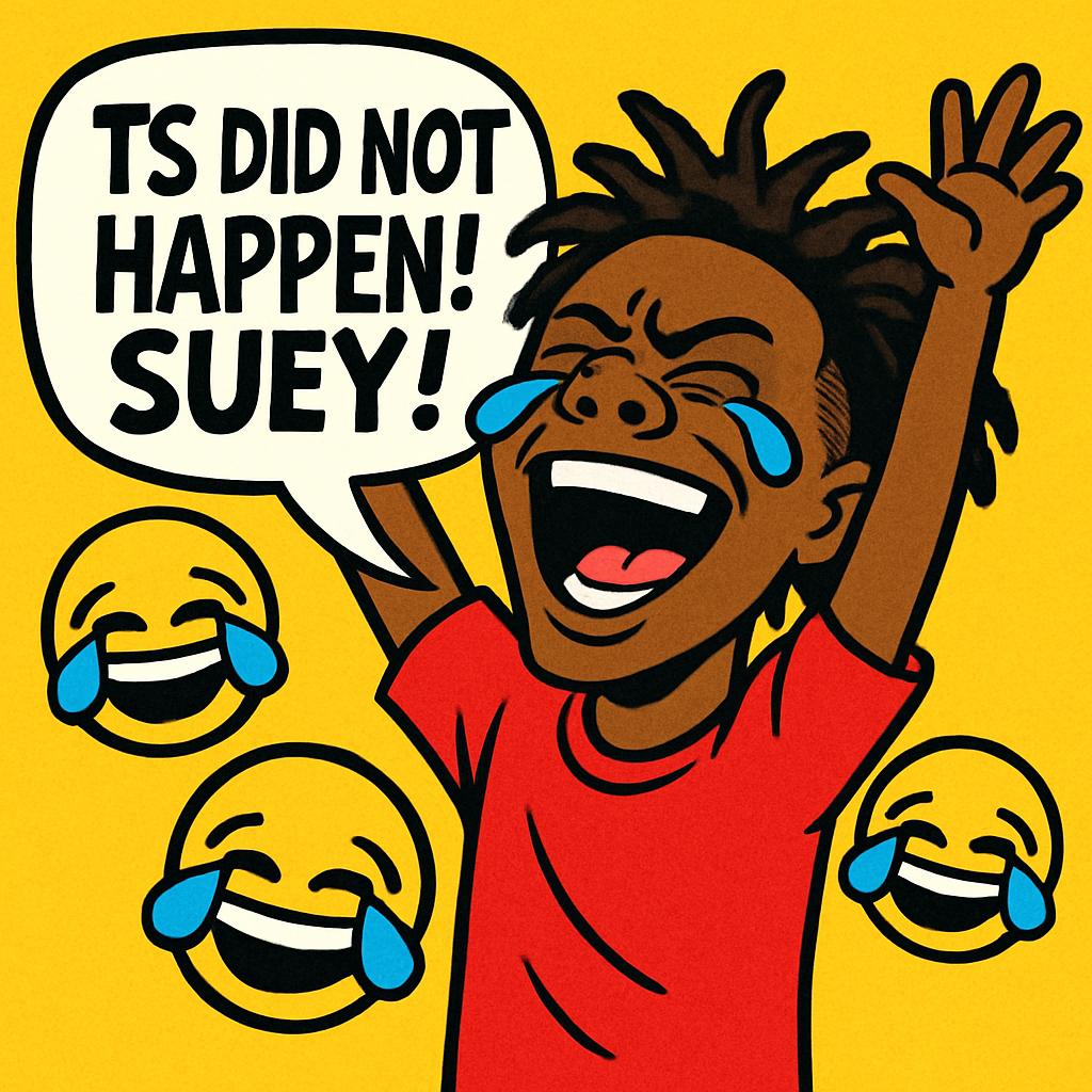 ts did not happen! suey! Blank Meme Template