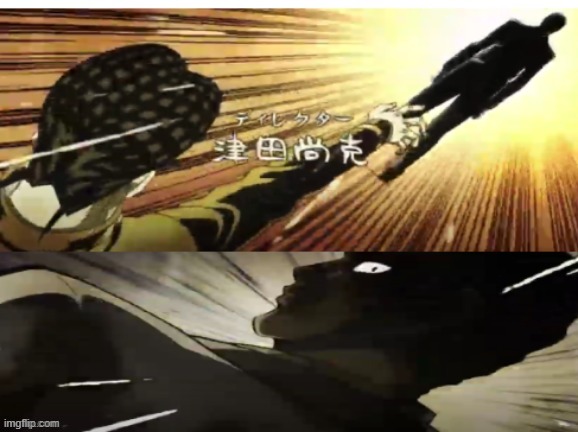 best opening ever | image tagged in jojo chase ending | made w/ Imgflip meme maker