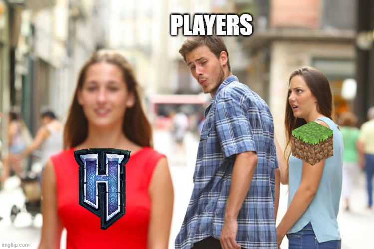 Distracted players | PLAYERS | image tagged in memes,distracted boyfriend | made w/ Imgflip meme maker