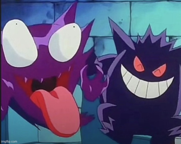 Haunter laughing | image tagged in haunter laughing | made w/ Imgflip meme maker