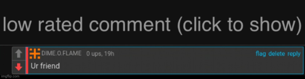 Another situation that happened on MSMG | image tagged in low rated comment dark mode version,low rated comment | made w/ Imgflip meme maker