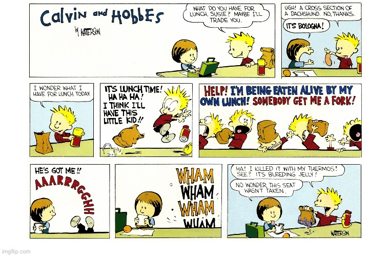 image tagged in calvin and hobbes,comics | made w/ Imgflip meme maker
