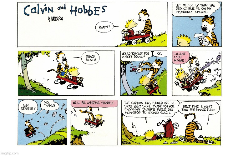 image tagged in calvin and hobbes,comics | made w/ Imgflip meme maker