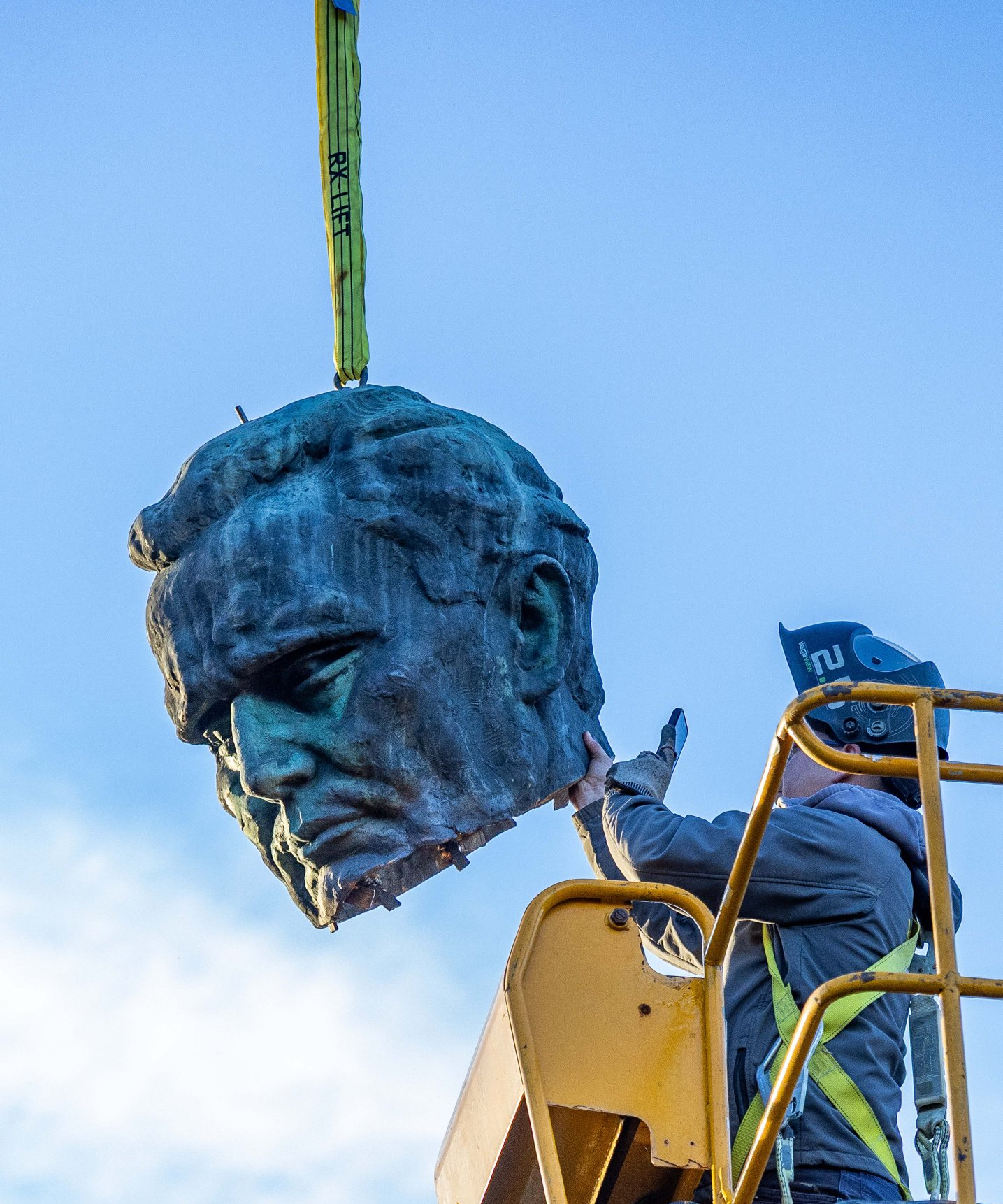 Dictator tito statue beheaded Blank Meme Template