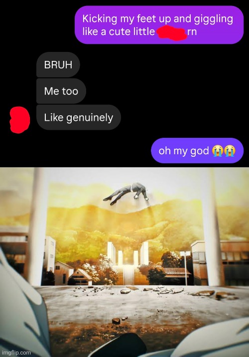 Me and her stayed up till 4AM talking, im in heaven bro | made w/ Imgflip meme maker