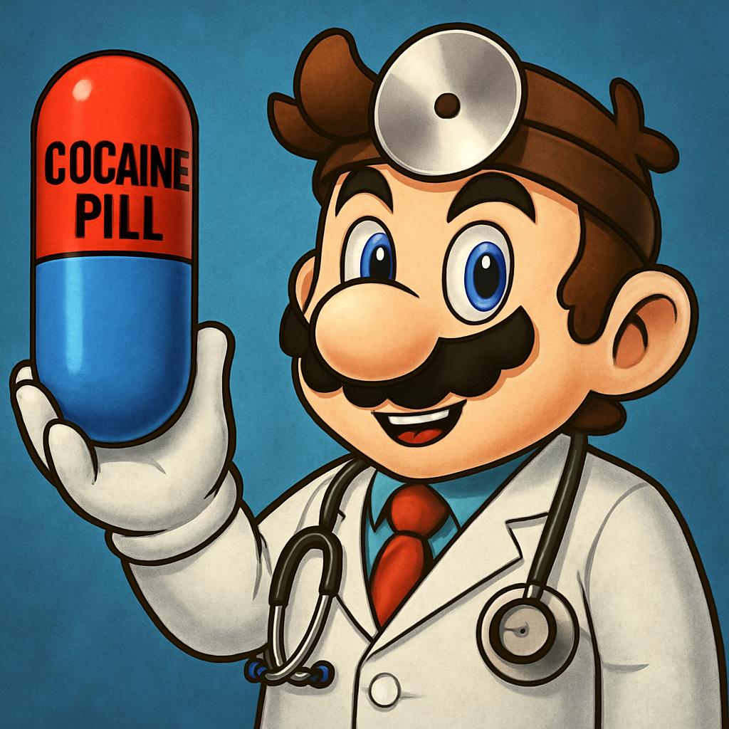 Dr. Mario Cocaine Blank Meme Template