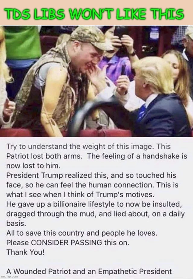 Something you never saw 0bama or Biden do. | TDS LIBS WON’T LIKE THIS | image tagged in truth triggers libs | made w/ Imgflip meme maker