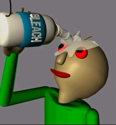 I USE BLEACH FOR MY EYES Blank Meme Template