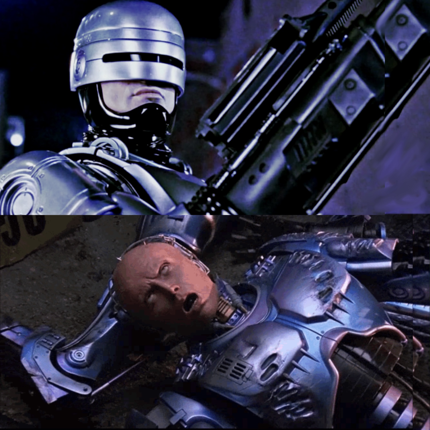 RoboCop buying crypto Blank Meme Template