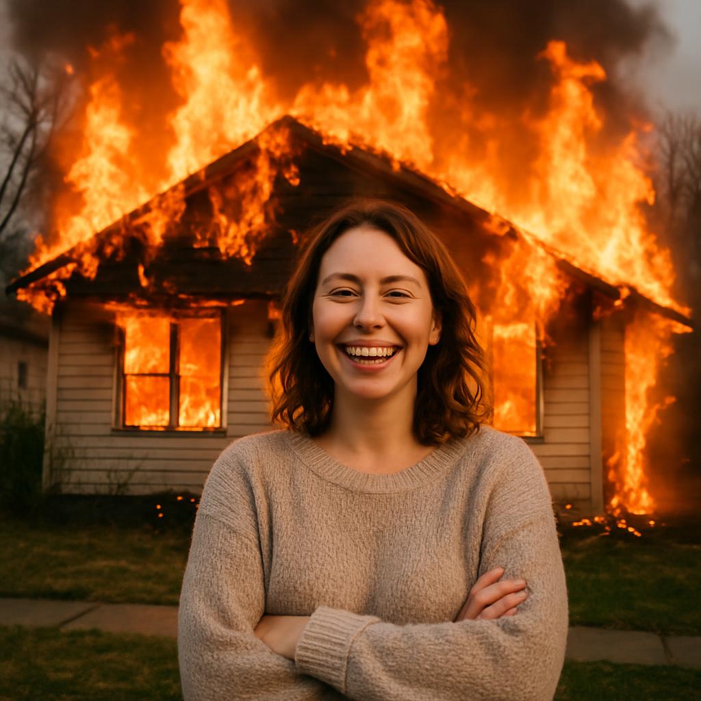 What fire? Blank Meme Template