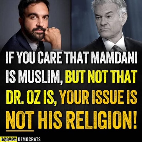 Selective Outrage | image tagged in mamdami,dr oz | made w/ Imgflip meme maker