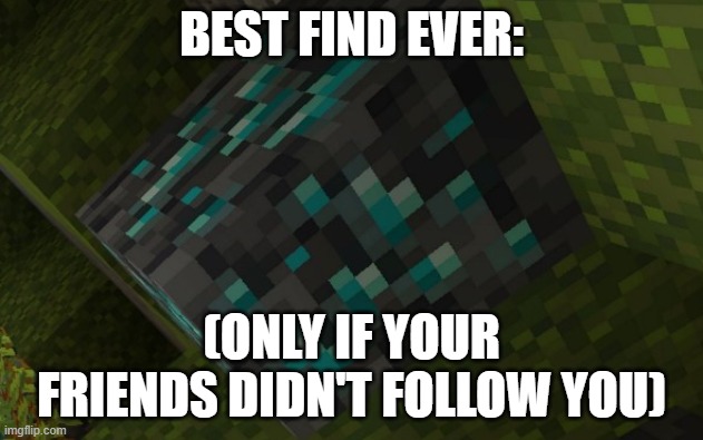 BEST FIND EVER:; (ONLY IF YOUR FRIENDS DIDN'T FOLLOW YOU) | made w/ Imgflip meme maker