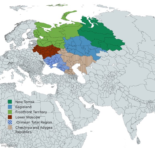 All of the six regions are united under one crown, the Noble Eagle crown. Long live the Blagorodnyy Orel!!!! | made w/ Imgflip meme maker