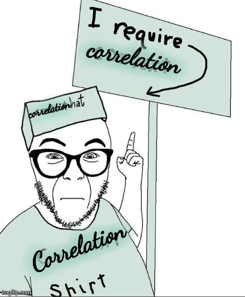 I Require Context | correlation Correlation correlation | image tagged in i require context | made w/ Imgflip meme maker