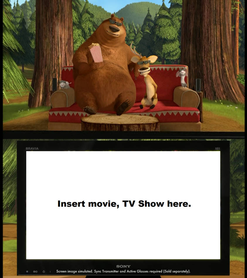 Boog and Elliot are watching the blank meme Blank Meme Template