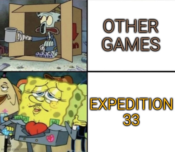 Poor Squidward vs Rich Spongebob | OTHER GAMES EXPEDITION 33 | image tagged in poor squidward vs rich spongebob | made w/ Imgflip meme maker