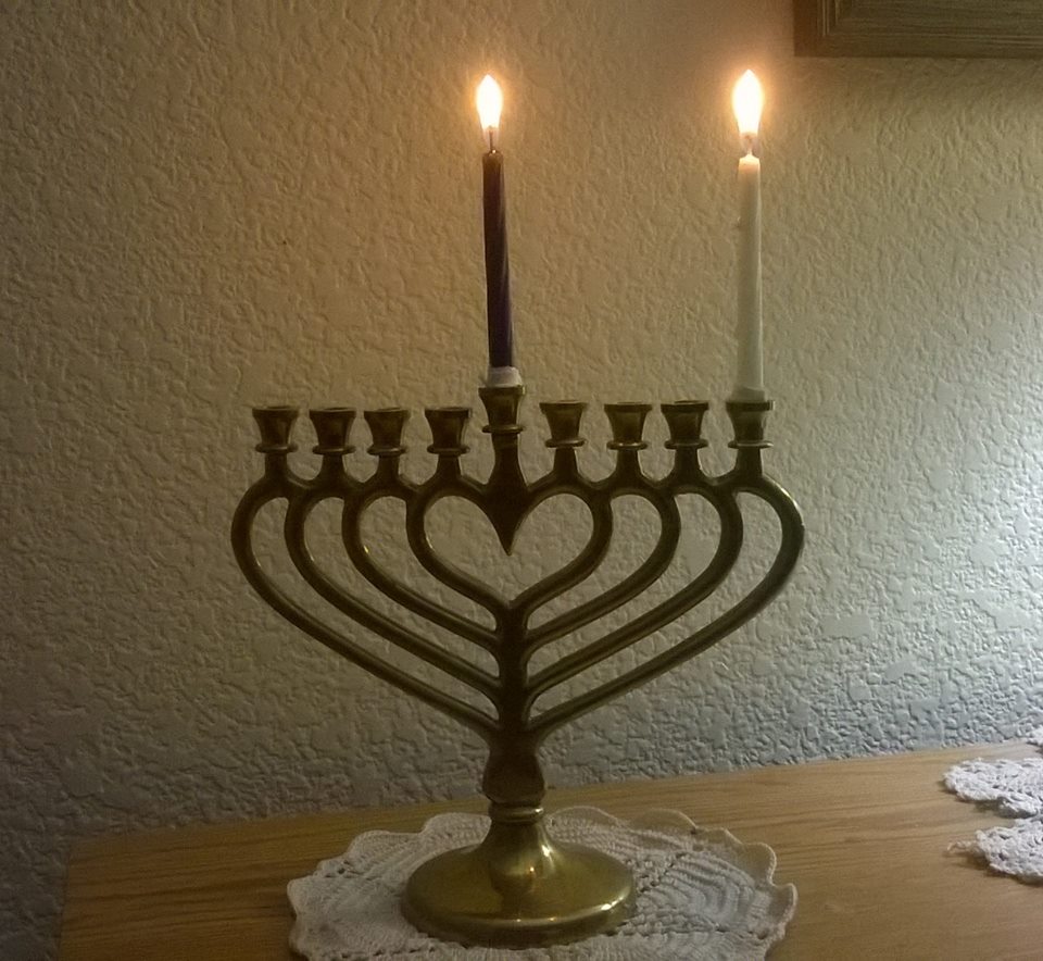 First night of Hanukkah Blank Meme Template