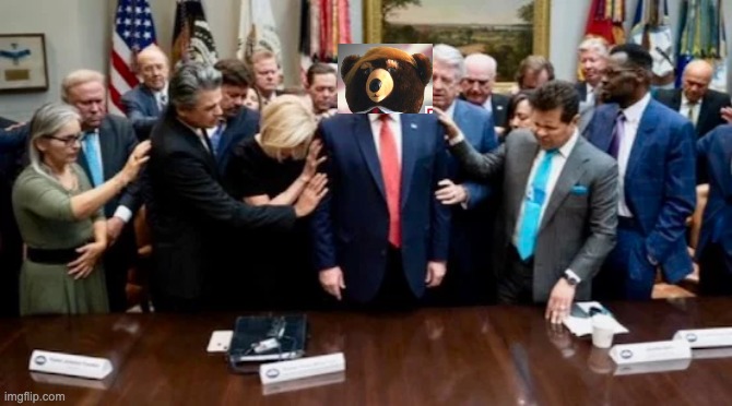 Praying to God Emperor Trump | image tagged in praying to god emperor trump | made w/ Imgflip meme maker