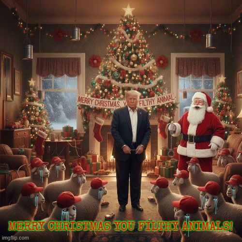 MERRY CHRISTMAS YOU FILTHY ANIMALS! | MERRY CHRISTMAS YOU FILTHY ANIMALS! | image tagged in merry christmas you filthy animal,home alone,trump,maga,merry christmas,santa | made w/ Imgflip meme maker
