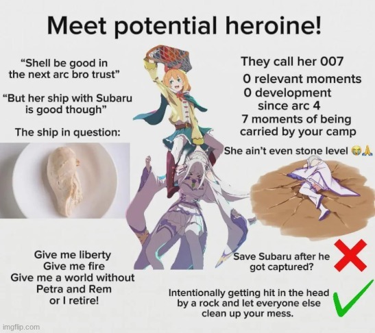 image tagged in rezero,emilia,petra | made w/ Imgflip meme maker