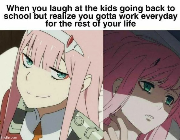 image tagged in darling in the franxx,zero two | made w/ Imgflip meme maker
