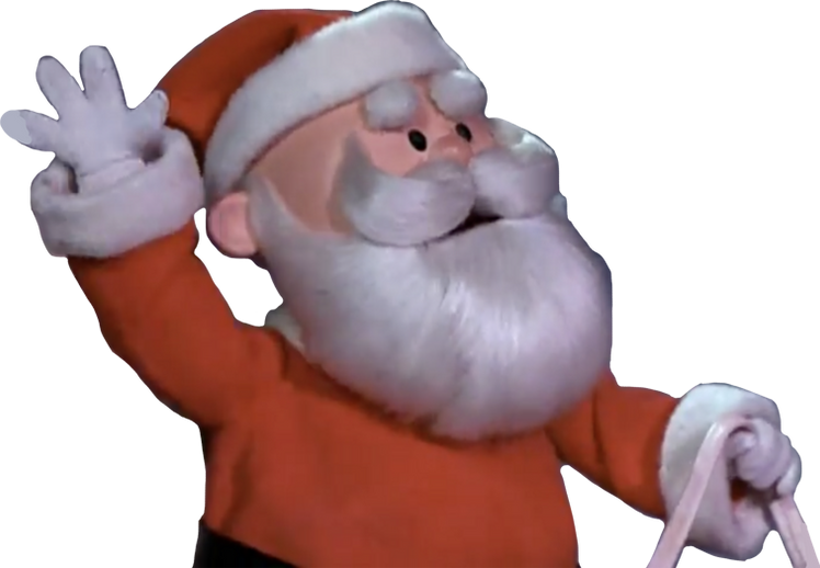Santa Claus driving Blank Meme Template