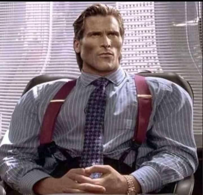 Bateman Gigachad Blank Meme Template