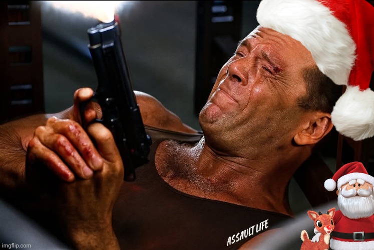 Die Hard Christmas Blank Meme Template