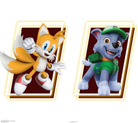 Tails and Rocky rival interaction | image tagged in fun | made w/ Imgflip meme maker