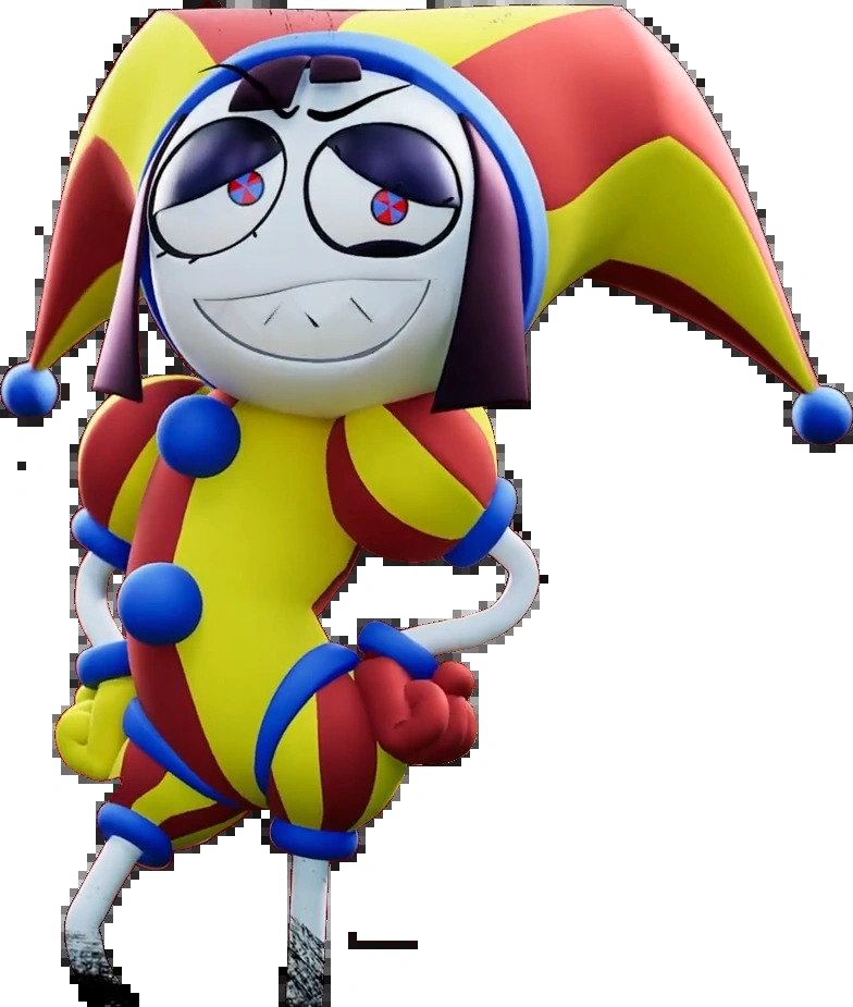 Evil Pomni Blank Meme Template