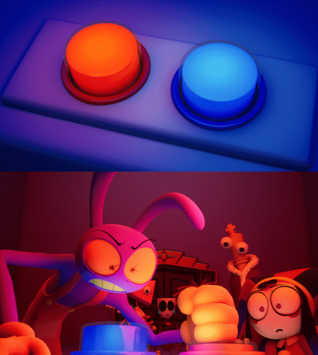 Jax press the Red Button Blank Meme Template