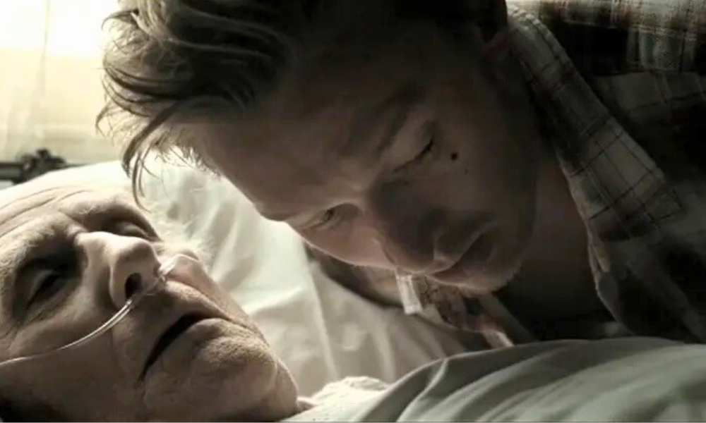 On his deathbed Blank Meme Template