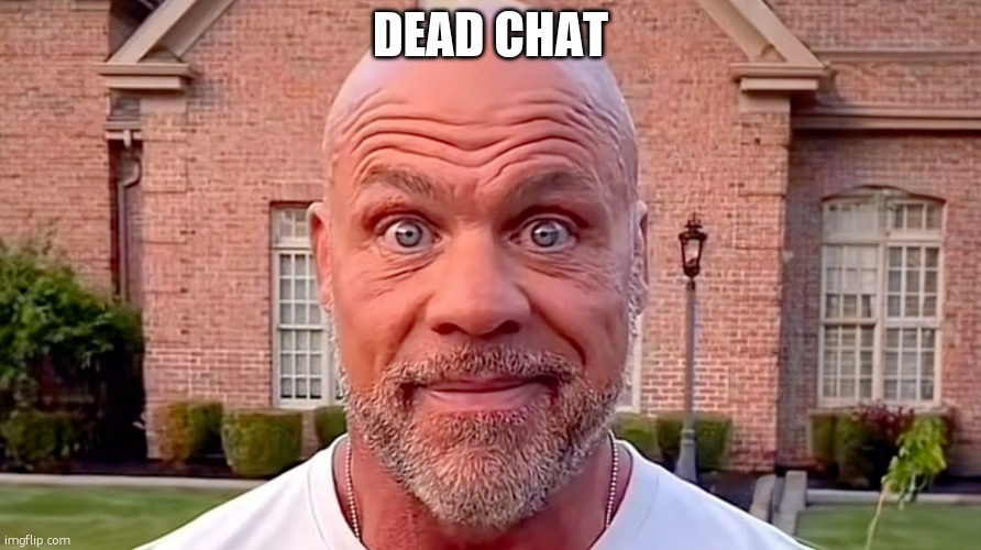 Kurt Angle Stare | DEAD CHAT | image tagged in kurt angle stare | made w/ Imgflip meme maker
