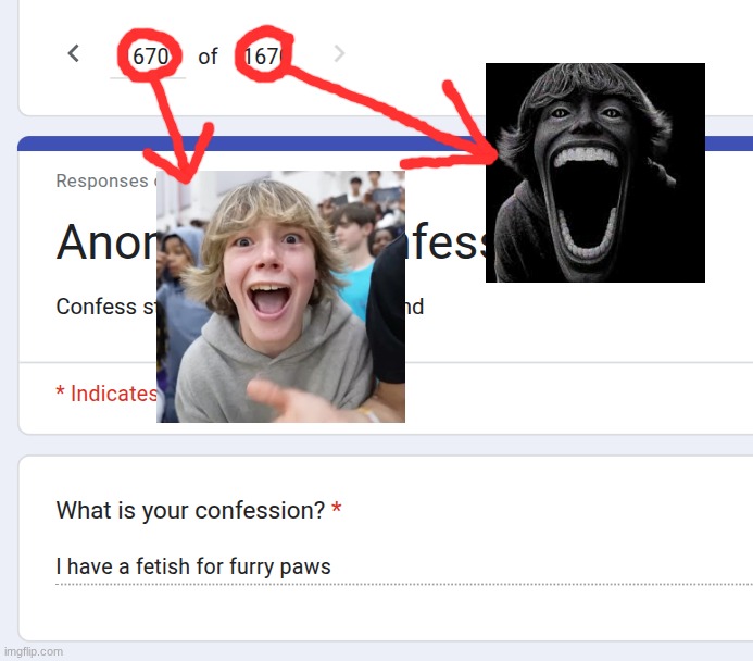 1(67)0th confession | made w/ Imgflip meme maker