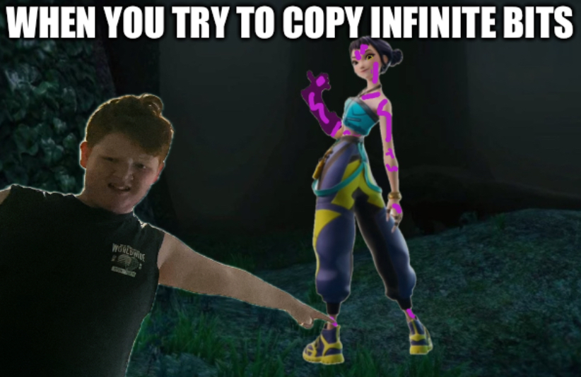 When You Try To Copy Infinite Bits Blank Meme Template