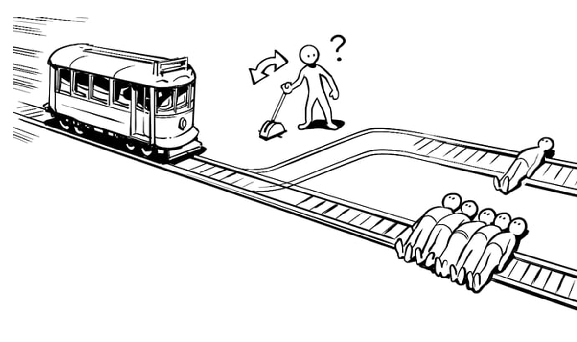 Runaway Streetcar Trolley Problem Blank Meme Template