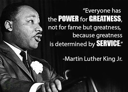 MLK Jr. Quote on Greatness Blank Meme Template