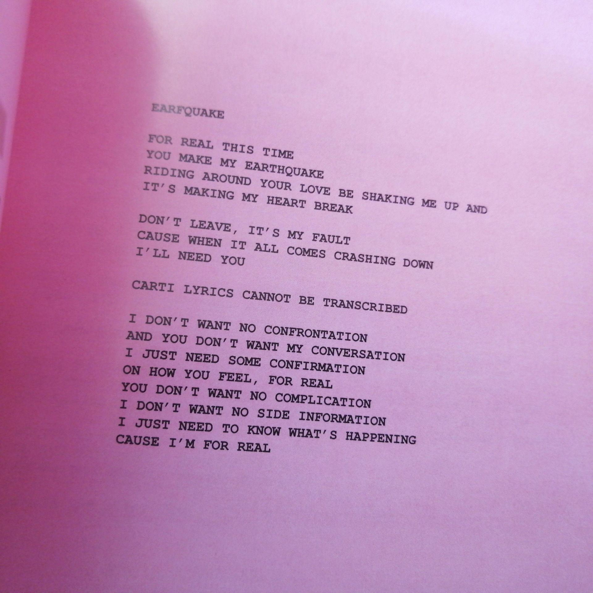 Earfquake lyrics Blank Meme Template