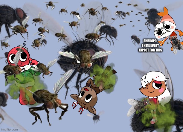 Merry Fliemas DANDY'S WORLD | SHRIMPO: I H11E EVERY EXPECT FOR THIS | image tagged in christmas,dandy's world,fly,merry christmas,the flies,trends | made w/ Imgflip meme maker