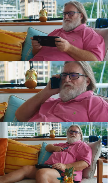 Gabe Newell Blank Meme Template